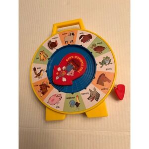 Mattel The Farmer Says Electronic Talking Farm Animal Toy Wheel Spinner 2013